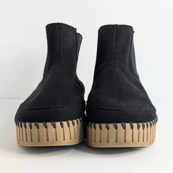 Ilse Jacobsen Tulip 6370 Plateau Ankle Boots EU 37 Black Chelsea Platform - Picture 4 of 16